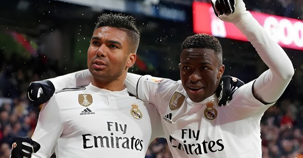 Casemiro e Vini Jr. Real Madrid