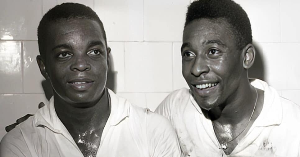 Lima e Pelé no Santos