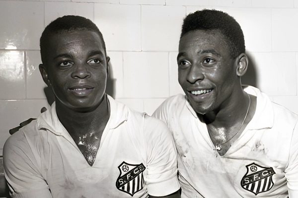Lima e Pelé no Santos