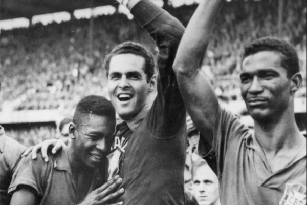 Pelé, Gilmar e Didi Copa 1958