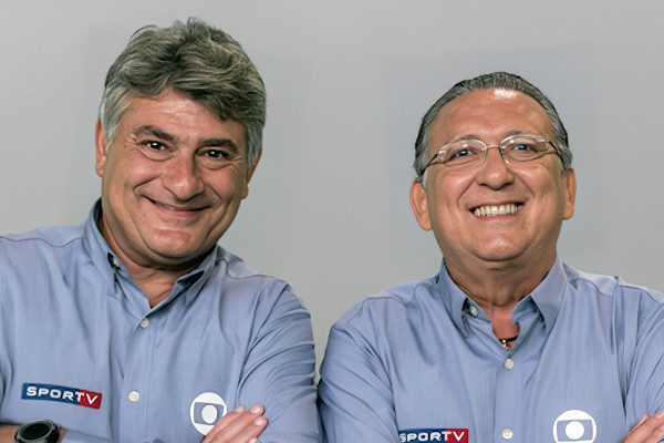Cléber Machado e Galvão Bueno