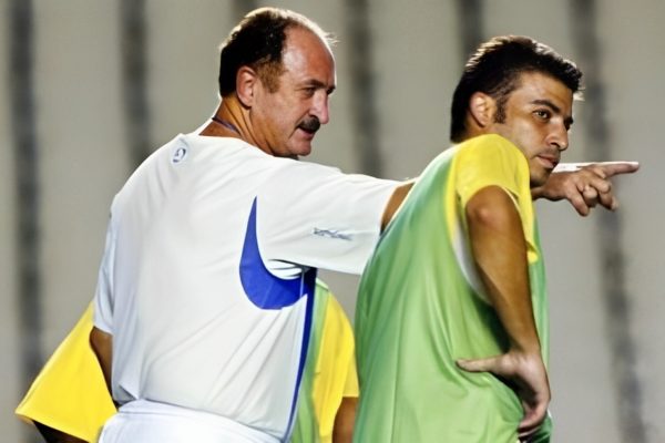 Felipão e Luizão na Seleção Brasileira