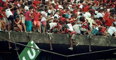 Acidente no Maracanã em 1992 (Reprodução / Web)