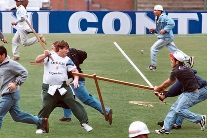 Briga na Supercopa de Futebol Júnior, em 1995