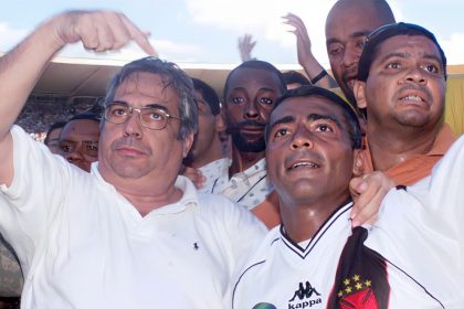 Eurico e Romário no Vasco em 2001