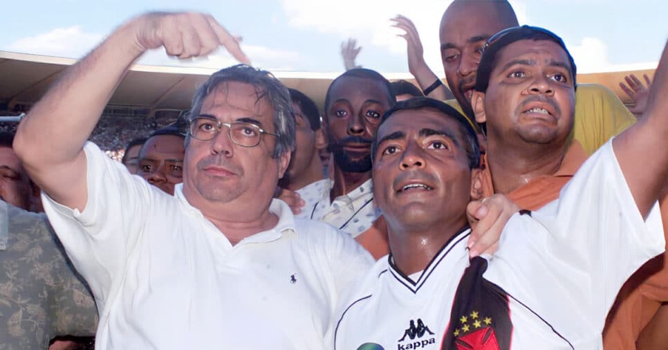 Eurico e Romário no Vasco em 2001