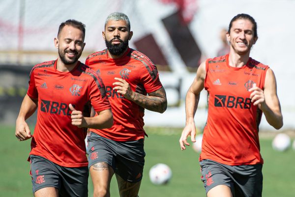 Everton Ribeiro, Gabigol e Filipe Luis no Flamengo