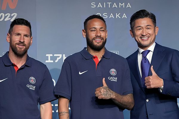 Messi, Neymar e Kazu