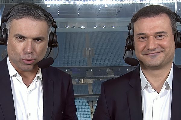 Marco de Vargas e Rodrigo Bueno no Fox Sports