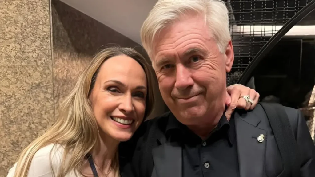 Ancelotti e sua esposa